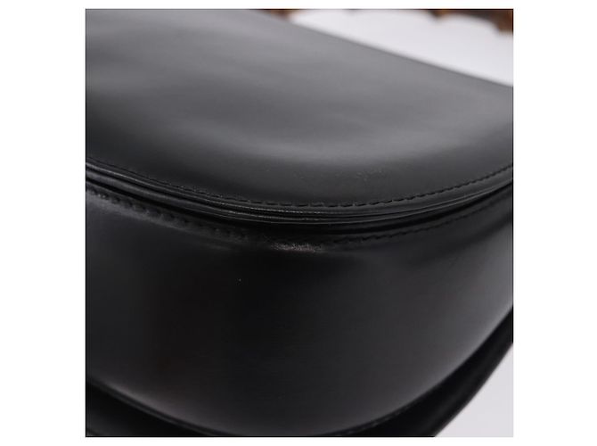 Borsa a mano GUCCI Bamboo in pelle 2way Nera Oro 000 46 0633 Auth am12260SAV Nero D'oro - vista 15