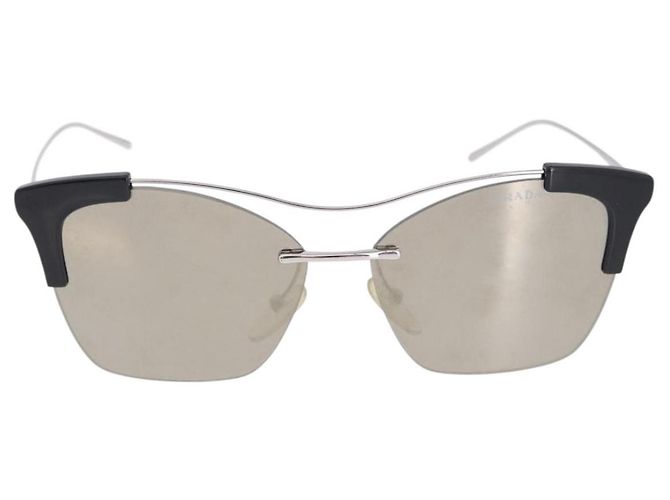 Gafas de sol PRADA Metal Silver Black Auth BA15310 Negro Plata - vista 13