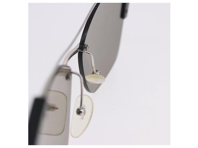 Gafas de sol PRADA Metal Silver Black Auth BA15310 Negro Plata - vista 15