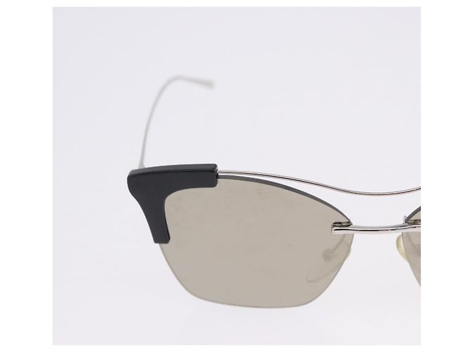 Gafas de sol PRADA Metal Silver Black Auth BA15310 Negro Plata - vista 3