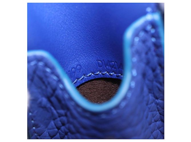 LOUIS VUITTON Astuccio per penne Monogram Emboss Blue GI1199 LV Auth 198556M - vista 11