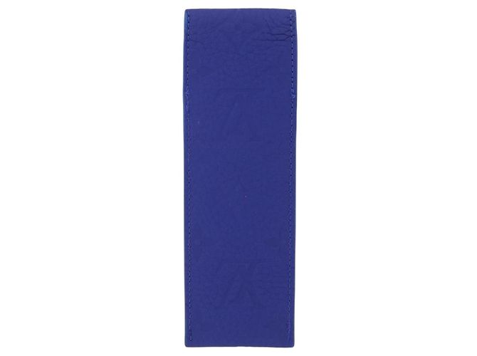 LOUIS VUITTON Astuccio per penne Monogram Emboss Blue GI1199 LV Auth 198556M - vista 2