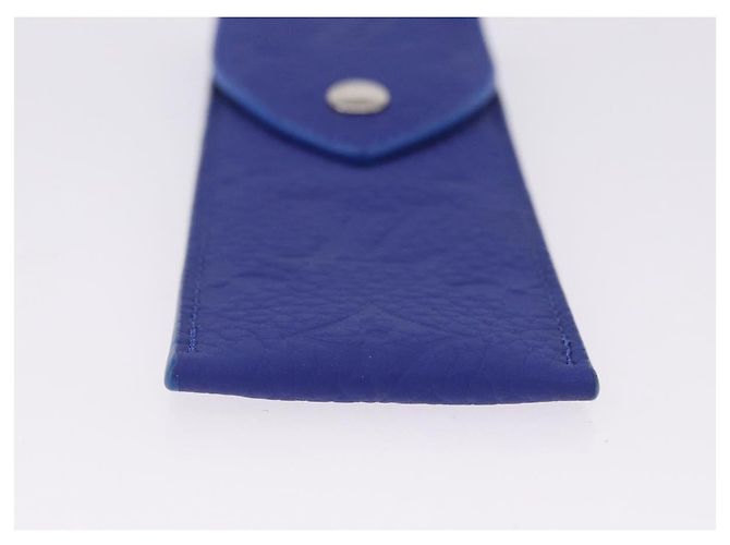 LOUIS VUITTON Astuccio per penne Monogram Emboss Blue GI1199 LV Auth 198556M - vista 6
