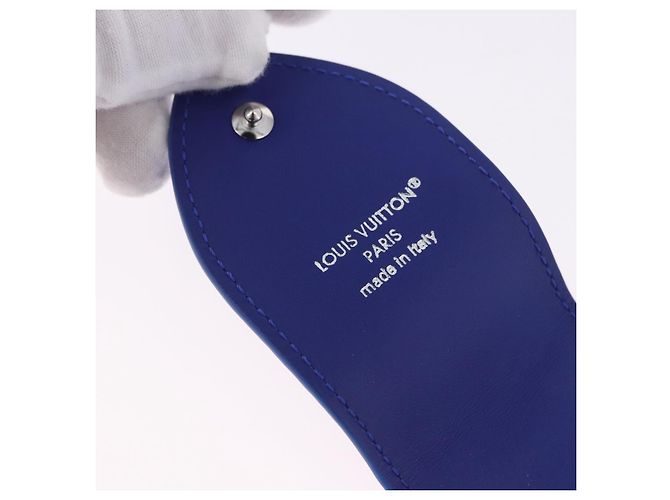 LOUIS VUITTON Astuccio per penne Monogram Emboss Blue GI1199 LV Auth 198556M - vista 9