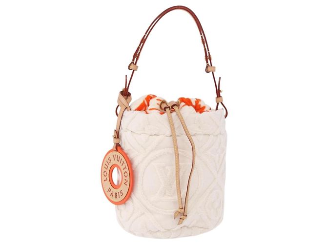 LOUIS VUITTON LV By The Pool Bucket LV Vacation Orange M25146 LV Auth 199202SAM Bianco Arancione - vista 13