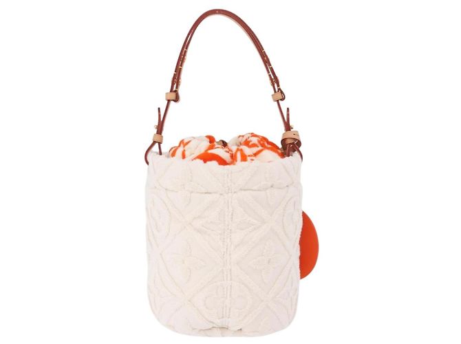 LOUIS VUITTON LV By The Pool Bucket LV Vacation Orange M25146 LV Auth 199202SAM Bianco Arancione - vista 2