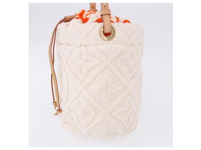LOUIS VUITTON LV By The Pool Bucket LV Vacation Orange M25146 LV Auth 199202SAM Bianco Arancione - vista 3