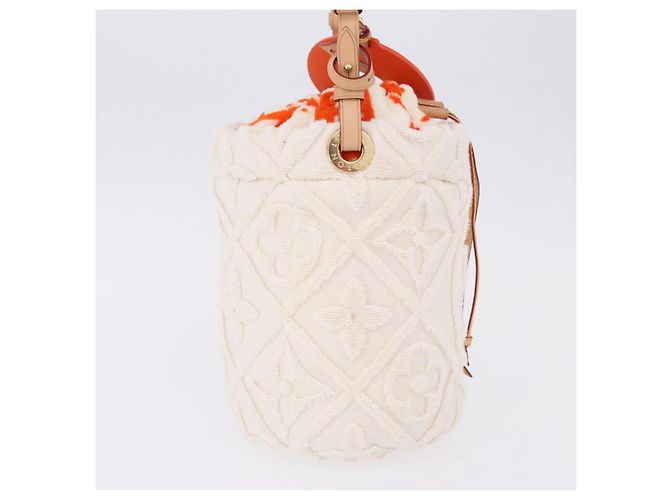 LOUIS VUITTON LV By The Pool Bucket LV Vacation Orange M25146 LV Auth 199202SAM Bianco Arancione - vista 4