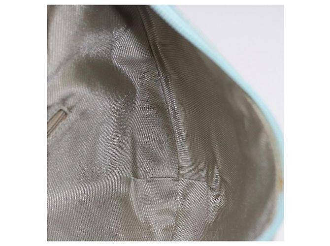 Borsa a Tracolla GUCCI GG Canvas Outlet Azzurro Oro 001 4158 Auth 199129V D'oro Blu chiaro - vista 19