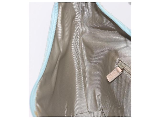 Borsa a Tracolla GUCCI GG Canvas Outlet Azzurro Oro 001 4158 Auth 199129V D'oro Blu chiaro - vista 20