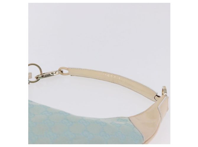 Borsa a Tracolla GUCCI GG Canvas Outlet Azzurro Oro 001 4158 Auth 199129V D'oro Blu chiaro - vista 9