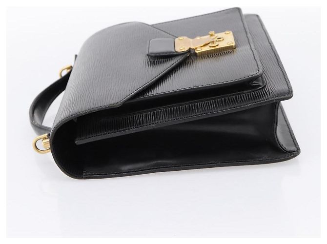 LOUIS VUITTON Epi Monceau 28 Hand Bag Black M52122 LV Auth 200248 Nero - vista 3
