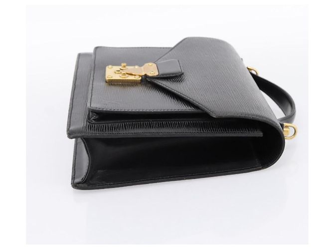 LOUIS VUITTON Epi Monceau 28 Hand Bag Black M52122 LV Auth 200248 Nero - vista 4