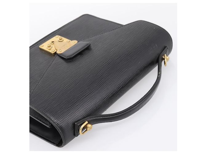 LOUIS VUITTON Epi Monceau 28 Hand Bag Black M52122 LV Auth 200248 Nero - vista 6