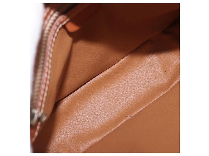 Céline Borsa a tracolla CELINE Macadam Canvas PVC Leather Brown Gold Auth ki6803V Marrone D'oro - vista 10
