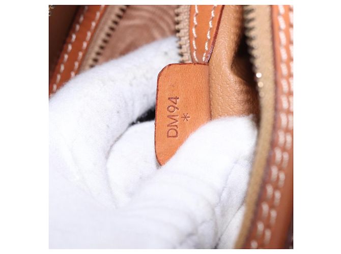 Céline Borsa a tracolla CELINE Macadam Canvas PVC Leather Brown Gold Auth ki6803V Marrone D'oro - vista 12