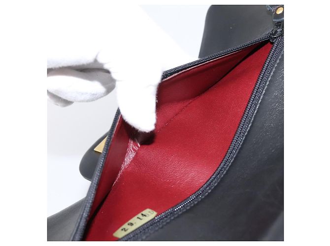 Borsa CHANEL Double Flap Chain Matelasse 25 Lamb Skin Black Gold CC Auth yk20822SM Nero D'oro - vista 24