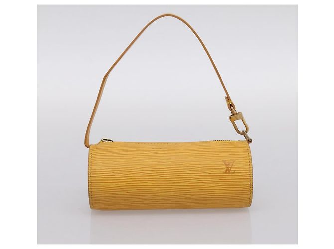 Borsa a mano LOUIS VUITTON Epi Soufflot Yellow M52229 LV Auth ka5935V Giallo - vista 10
