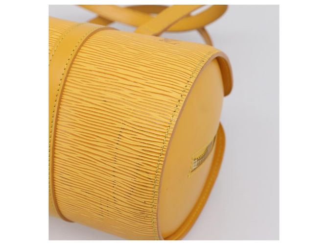 Borsa a mano LOUIS VUITTON Epi Soufflot Yellow M52229 LV Auth ka5935V Giallo - vista 15