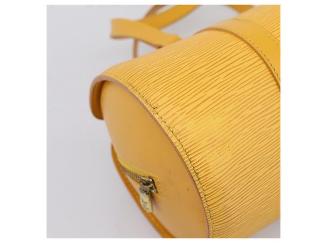 Borsa a mano LOUIS VUITTON Epi Soufflot Yellow M52229 LV Auth ka5935V Giallo - vista 16