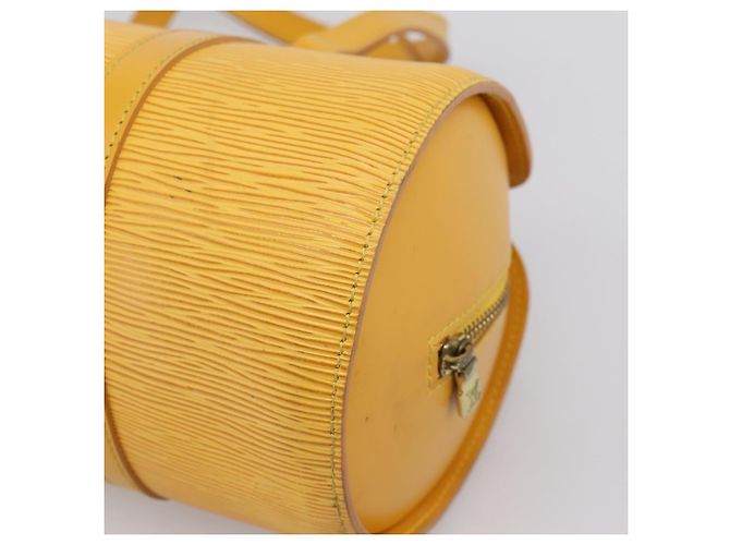 Borsa a mano LOUIS VUITTON Epi Soufflot Yellow M52229 LV Auth ka5935V Giallo - vista 17
