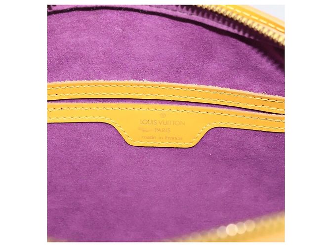 Borsa a mano LOUIS VUITTON Epi Soufflot Yellow M52229 LV Auth ka5935V Giallo - vista 20