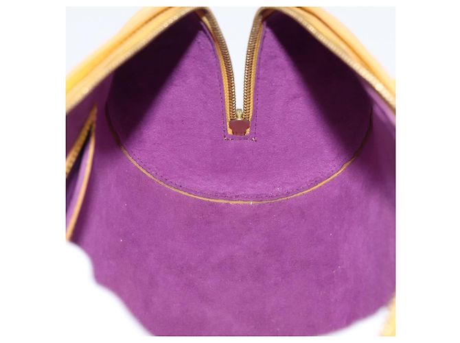 Borsa a mano LOUIS VUITTON Epi Soufflot Yellow M52229 LV Auth ka5935V Giallo - vista 21