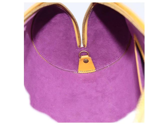 Borsa a mano LOUIS VUITTON Epi Soufflot Yellow M52229 LV Auth ka5935V Giallo - vista 22