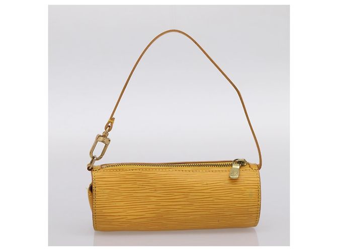 Borsa a mano LOUIS VUITTON Epi Soufflot Yellow M52229 LV Auth ka5935V Giallo - vista 24