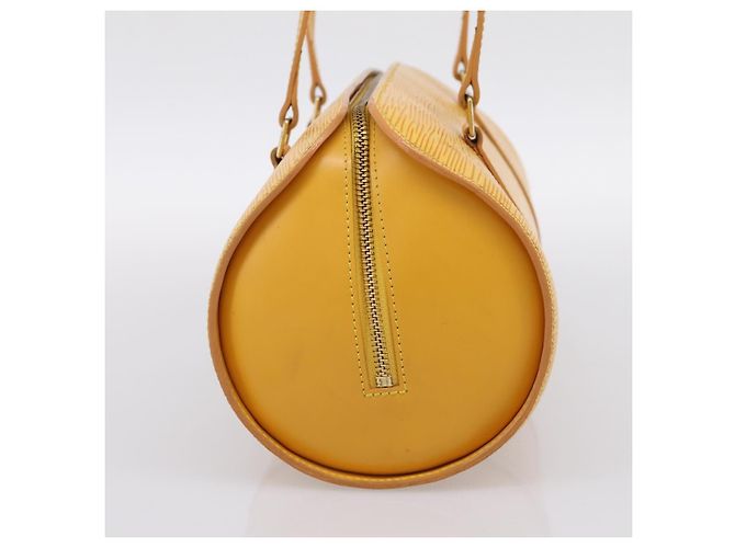 Borsa a mano LOUIS VUITTON Epi Soufflot Yellow M52229 LV Auth ka5935V Giallo - vista 4