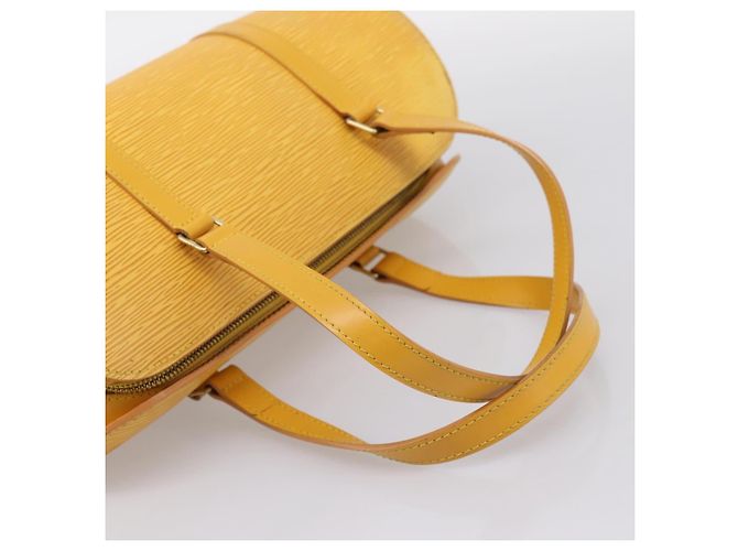 Borsa a mano LOUIS VUITTON Epi Soufflot Yellow M52229 LV Auth ka5935V Giallo - vista 7