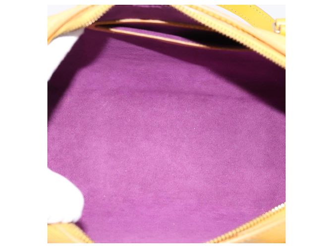 Borsa a mano LOUIS VUITTON Epi Soufflot Yellow M52229 LV Auth ka5935V Giallo - vista 8