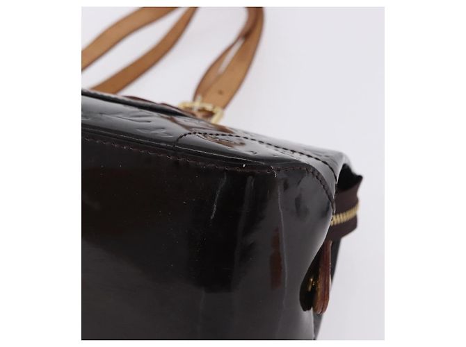Borsa LOUIS VUITTON Monogram Vernis Rosewood Avenue Amarante M93510 Auth BA15096 Bordò - vista 15