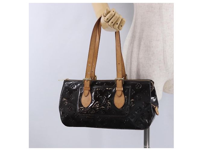 Borsa LOUIS VUITTON Monogram Vernis Rosewood Avenue Amarante M93510 Auth BA15096 Bordò - vista 23
