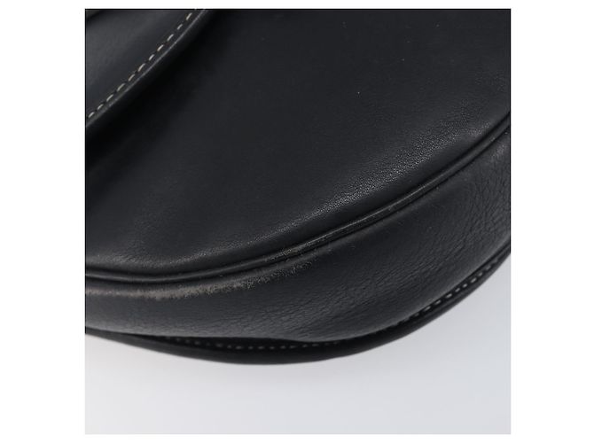 Borsa a tracolla Christian Dior in pelle blu navy e argento autentica ep15806 - vista 11