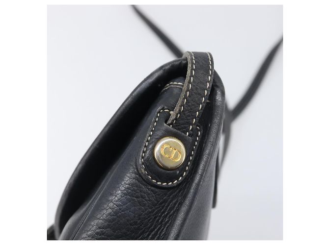 Borsa a tracolla Christian Dior in pelle blu navy e argento autentica ep15806 - vista 14