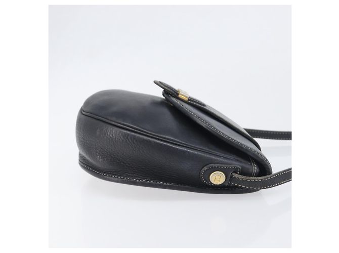 Borsa a tracolla Christian Dior in pelle blu navy e argento autentica ep15806 - vista 4