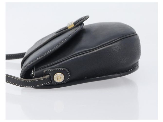 Borsa a tracolla Christian Dior in pelle blu navy e argento autentica ep15806 - vista 5