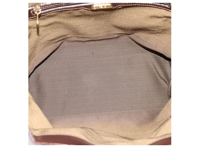 Borsa a mano FENDI Zucca Canvas Nero e Marrone Auth ka5892 - vista 10