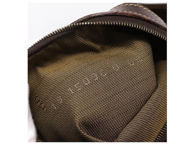 Borsa a mano FENDI Zucca Canvas Nero e Marrone Auth ka5892 - vista 12