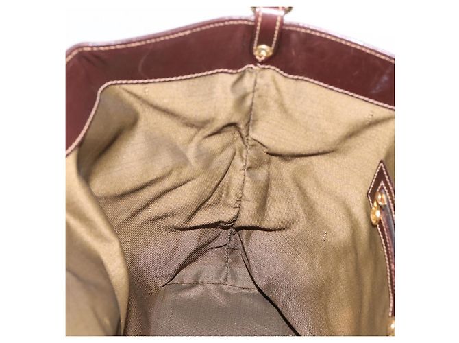 Borsa a mano FENDI Zucca Canvas Nero e Marrone Auth ka5892 - vista 19