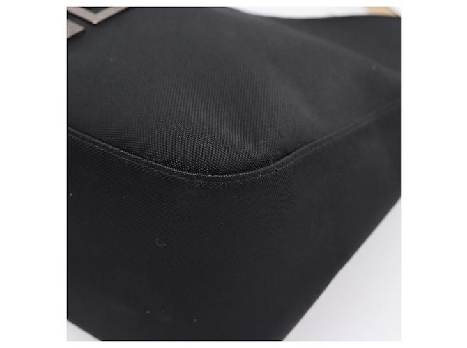 Borsa a mano GIVENCHY Nylon Nero Argento Auth 197834 - vista 10