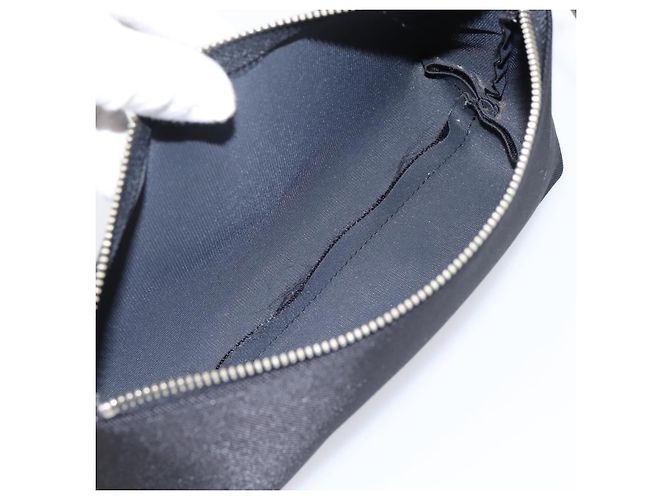 Borsa a mano GIVENCHY Nylon Nero Argento Auth 197834 - vista 22