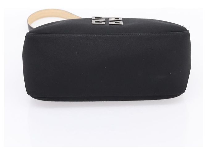 Borsa a mano GIVENCHY Nylon Nero Argento Auth 197834 - vista 9