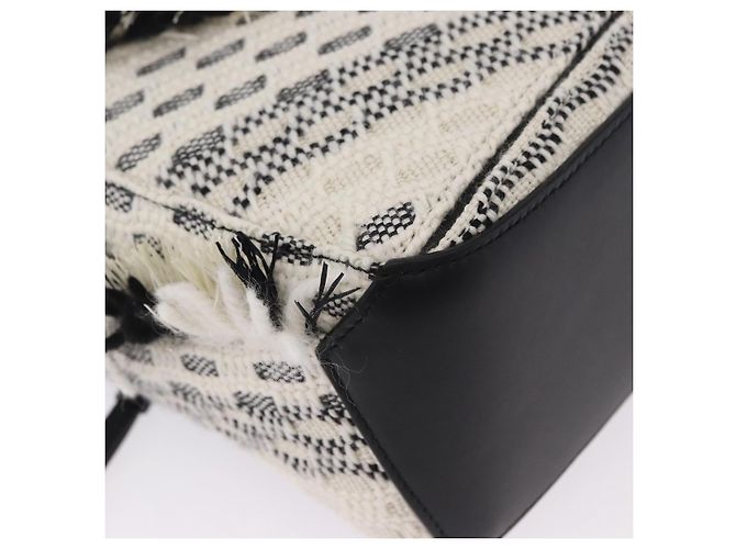 Borsa Puzzle LOEWE Collaborazione AniAlverse Small Cotton White Auth 167494SM Argento Bianco - vista 16