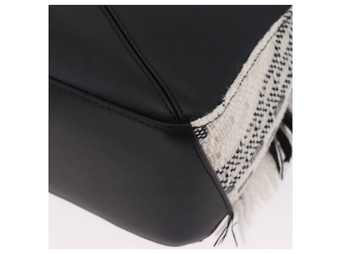 Borsa Puzzle LOEWE Collaborazione AniAlverse Small Cotton White Auth 167494SM Argento Bianco - vista 19