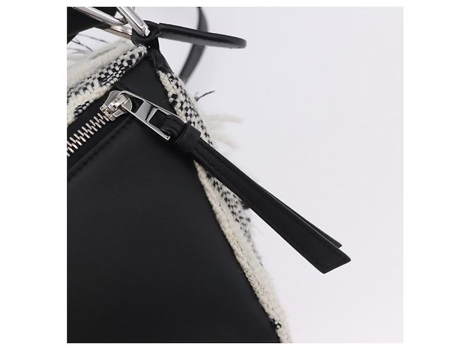 Borsa Puzzle LOEWE Collaborazione AniAlverse Small Cotton White Auth 167494SM Argento Bianco - vista 20