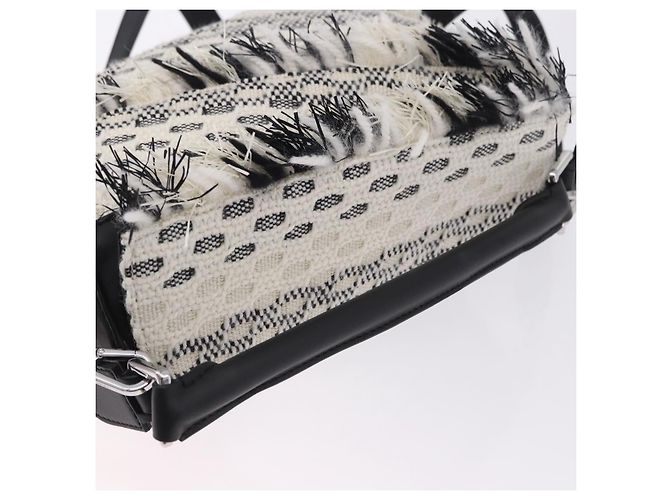 Borsa Puzzle LOEWE Collaborazione AniAlverse Small Cotton White Auth 167494SM Argento Bianco - vista 6
