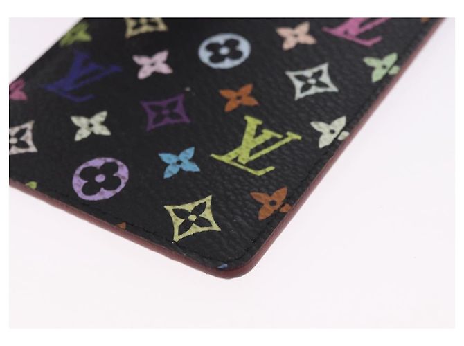 LOUIS VUITTON Monogram Multicolor Etui Miroir Mirror Black M92651 LV Auth 200179 Nero - vista 14
