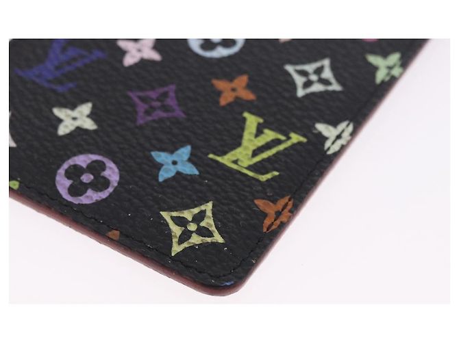 LOUIS VUITTON Monogram Multicolor Etui Miroir Mirror Black M92651 LV Auth 200179 Nero - vista 16